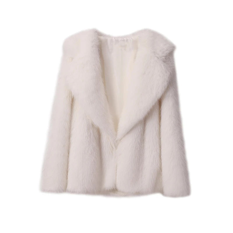 FLUFFY OVERSIZE FAUX FUR COAT