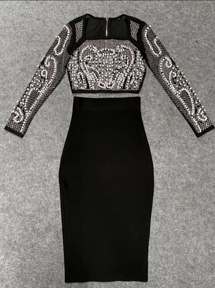 MONROE |PEARL MESH BANDAGE SET