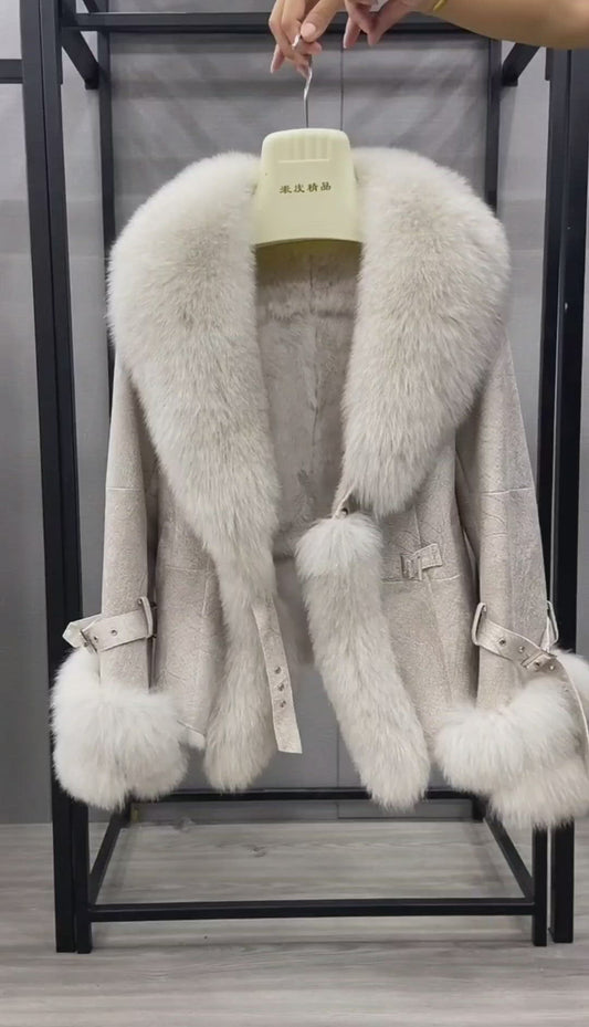 ELEONORA Leather Fur Jacket