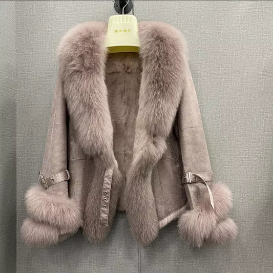 ELEONORA Leather Fur Jacket