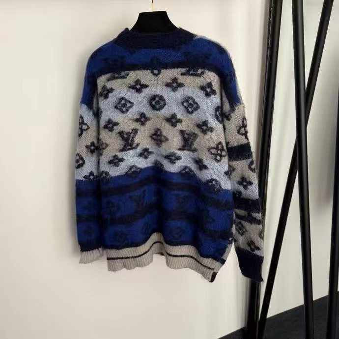 Midnight Monogram Knit Sweater