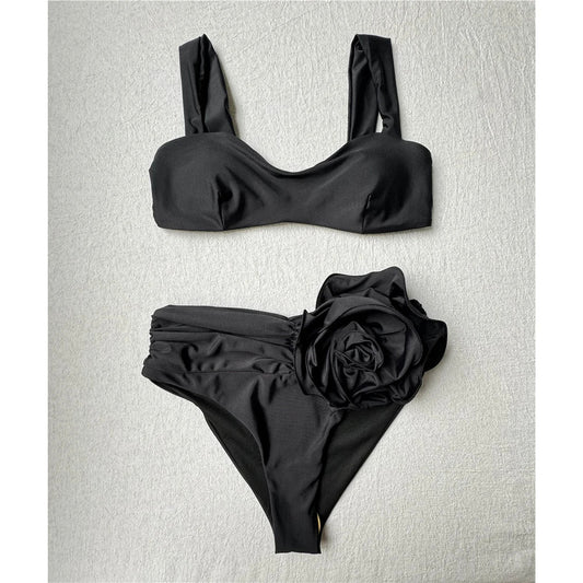 BIKINI TAILLE HAUTE À VOLANTS SARAH