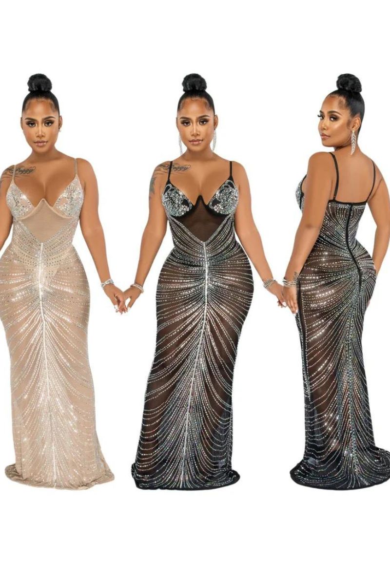BEYONCE GLITTER DRESS Roseglam Beauty BEYONCE GLITTER DRESS Roseglam Beauty