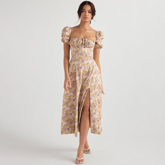 ROSY | SATIN DRESS VIOLET